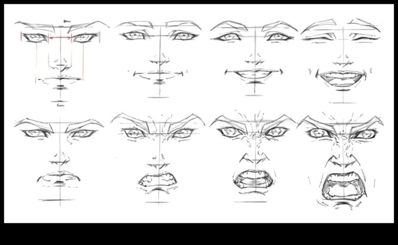 Anatomia expresiei care transmite emoția în desenele vieții